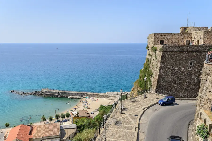 Castello Murat di Pizzo Calabro e vista mare