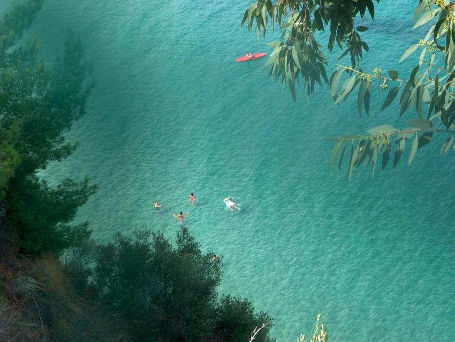 Mare verde smeraldo di Copanello in Calabria ionica