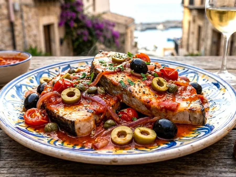 Pesce spada alla ghiotta, ricetta tipica della Calabria