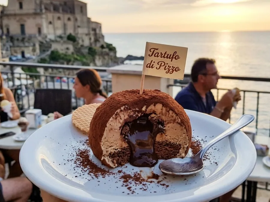 Gelato artigianale alla nocciola, Tartufo di Pizzo
